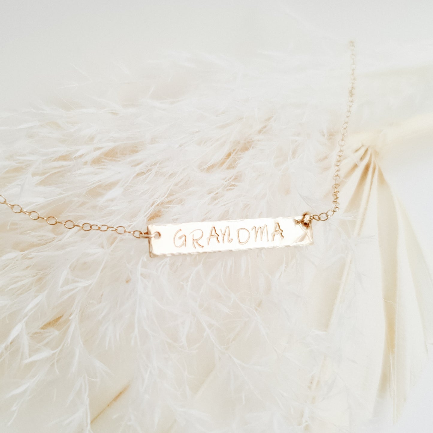Personalised Gold Bar Necklace