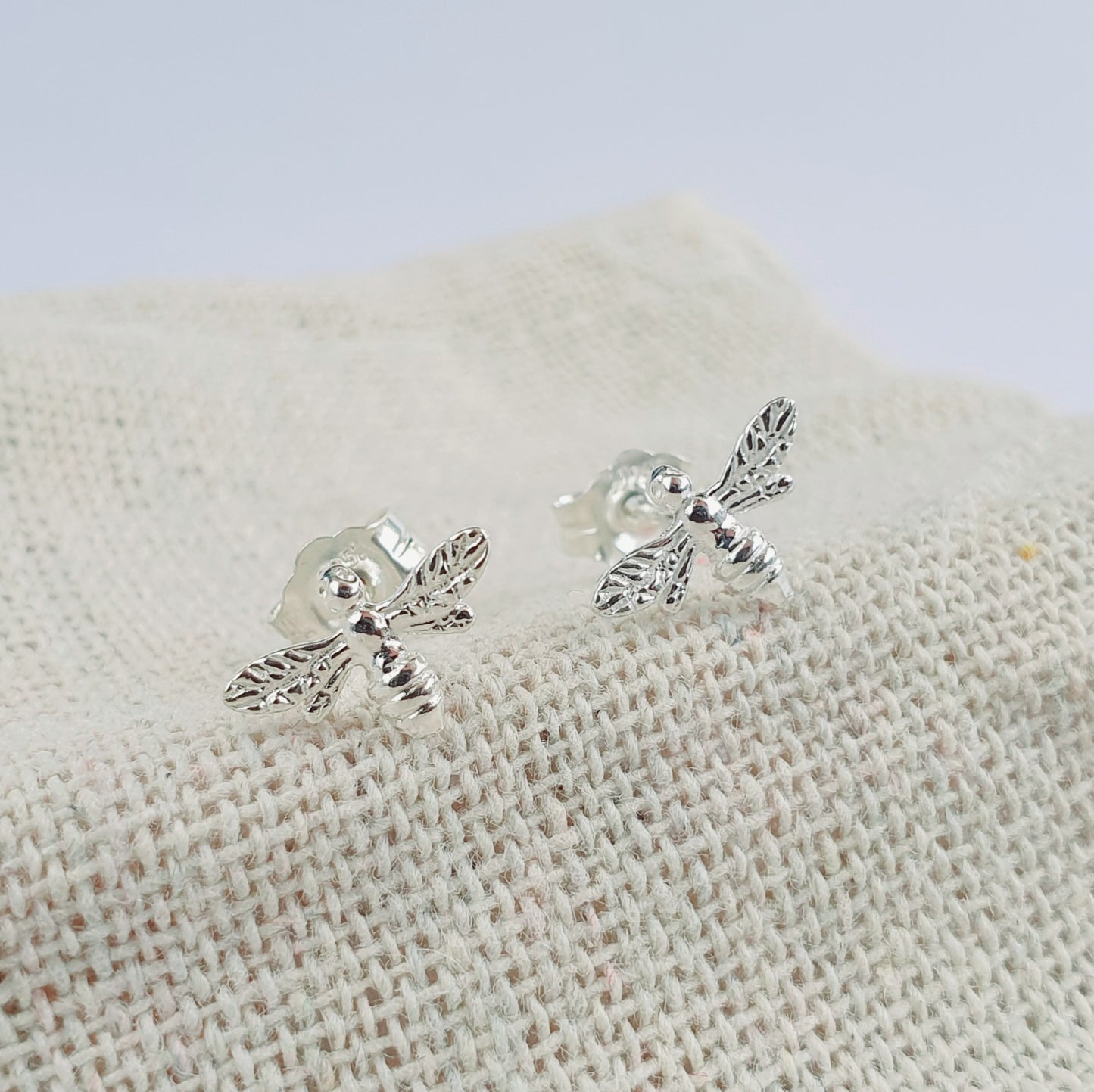 Sterling Silver Bee stud earrings