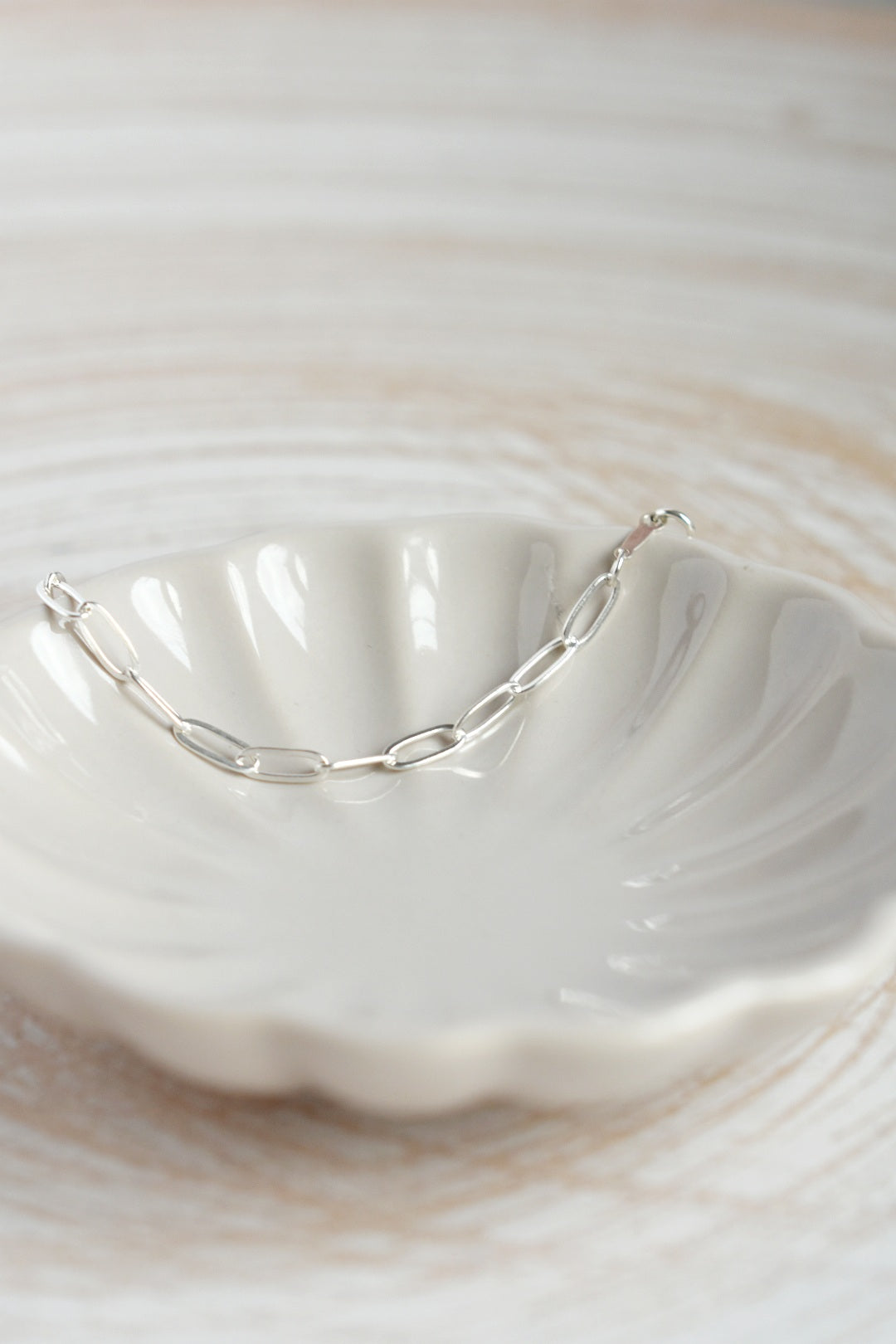 Drawn Cable Chain Bracelet in Sterling Silver
