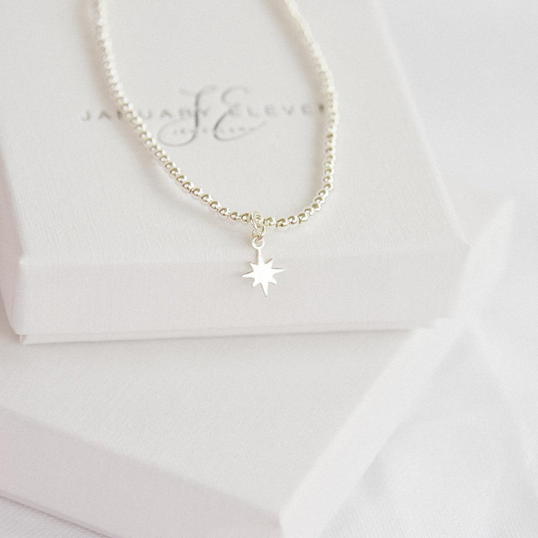 Pole Star Charm Beaded Bracelet-bracelet-January Eleven