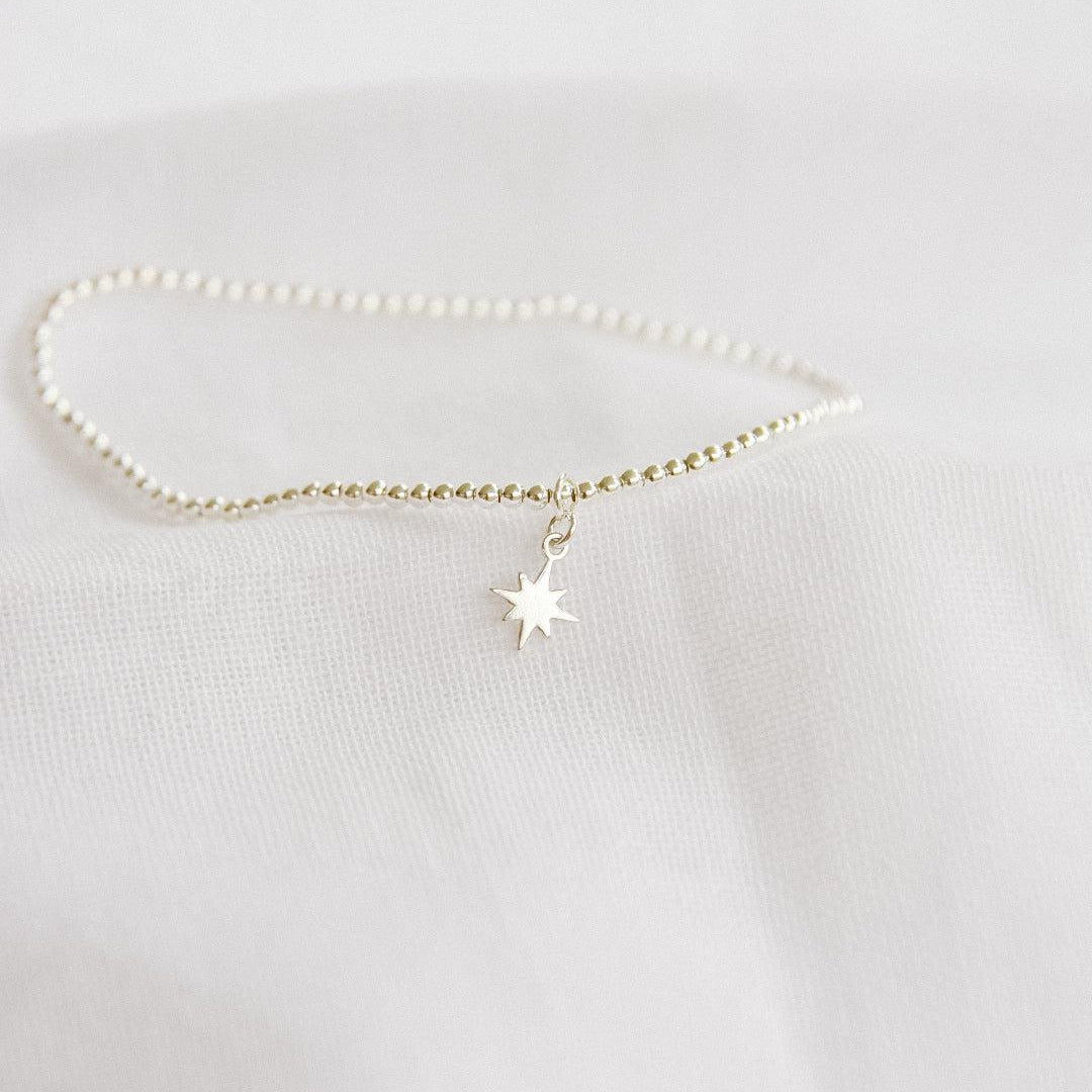 Pole Star Charm Beaded Bracelet-bracelet-January Eleven