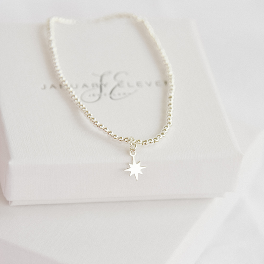 Pole Star Charm Beaded Bracelet-bracelet-January Eleven